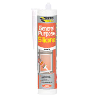Everbuild General Purpose Silicone Sealant 310ml Black